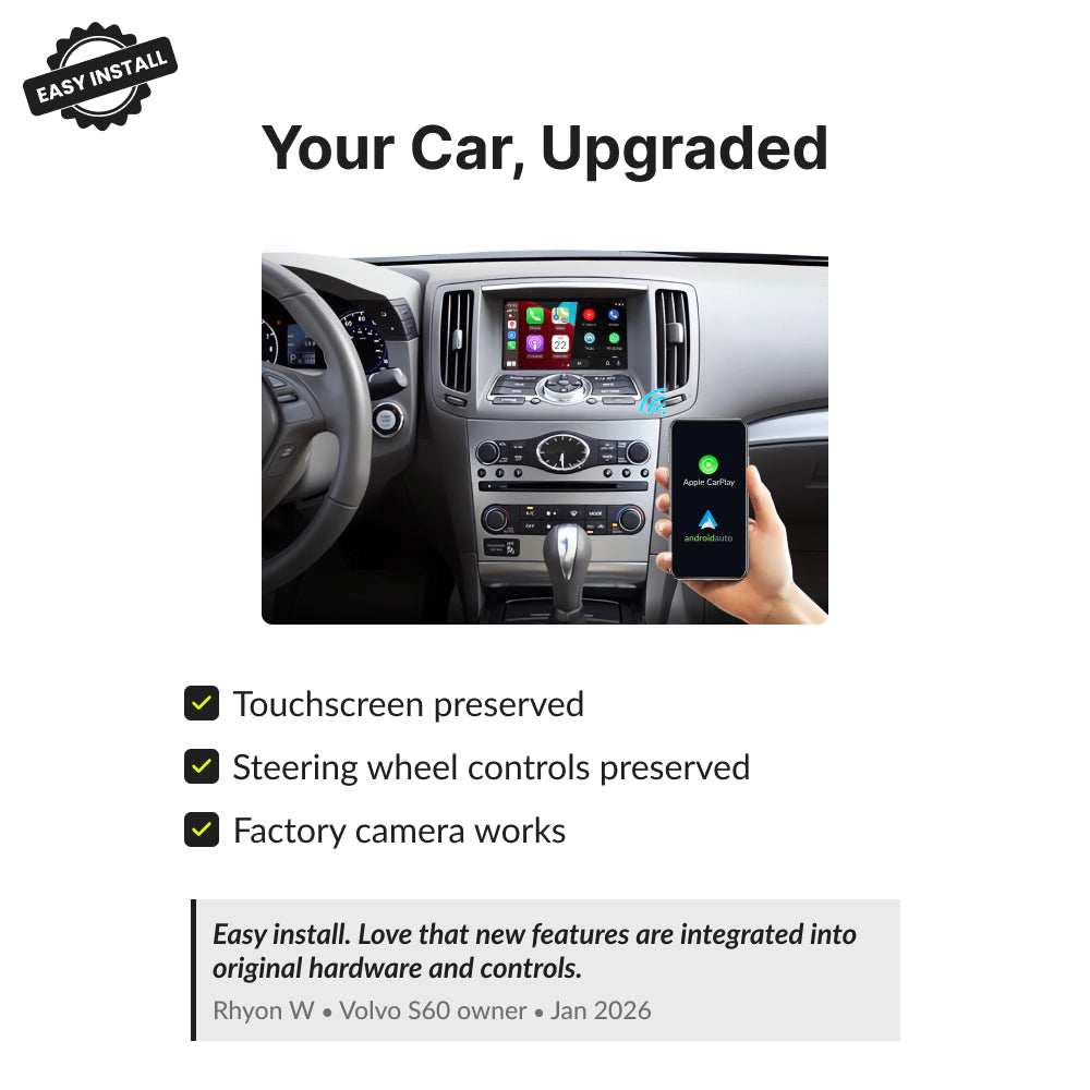 Infiniti G35 2009-2012 — Wireless Apple CarPlay & Android Auto Module 2009