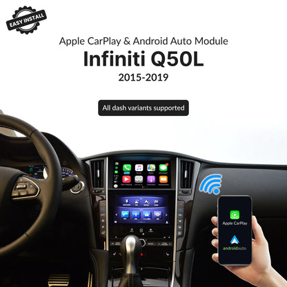 Infiniti Q50L 2015-2019 — Wireless Apple CarPlay & Android Auto Module 2015