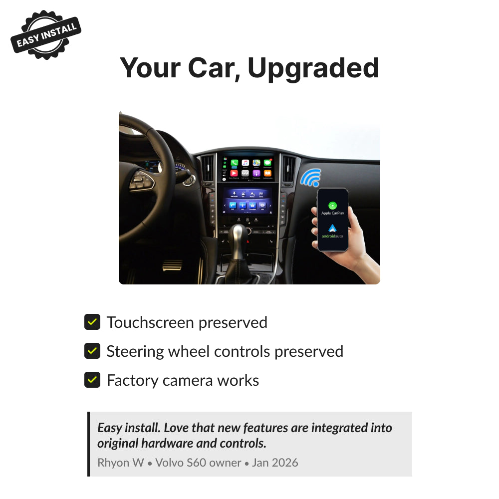 Infiniti Q50 2015-2019 — Wireless Apple CarPlay & Android Auto Module 2015