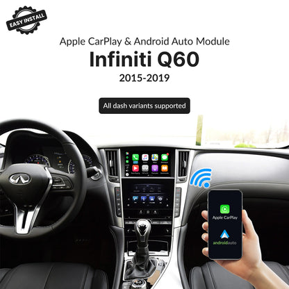 Infiniti Q60 2015-2019 — Wireless Apple CarPlay & Android Auto Module 2015