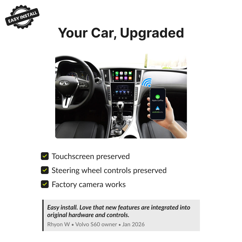 Infiniti Q60 2015-2019 — Wireless Apple CarPlay & Android Auto Module 2015