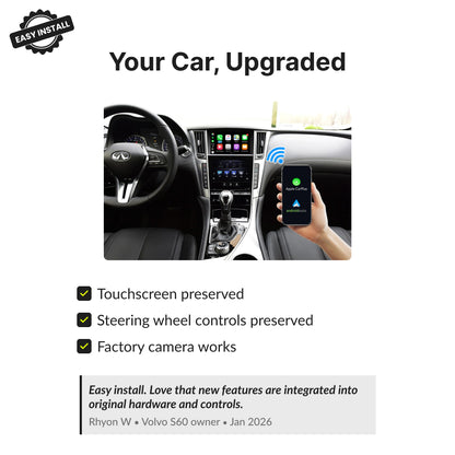 Infiniti Q60 2015-2019 — Wireless Apple CarPlay & Android Auto Module 2015