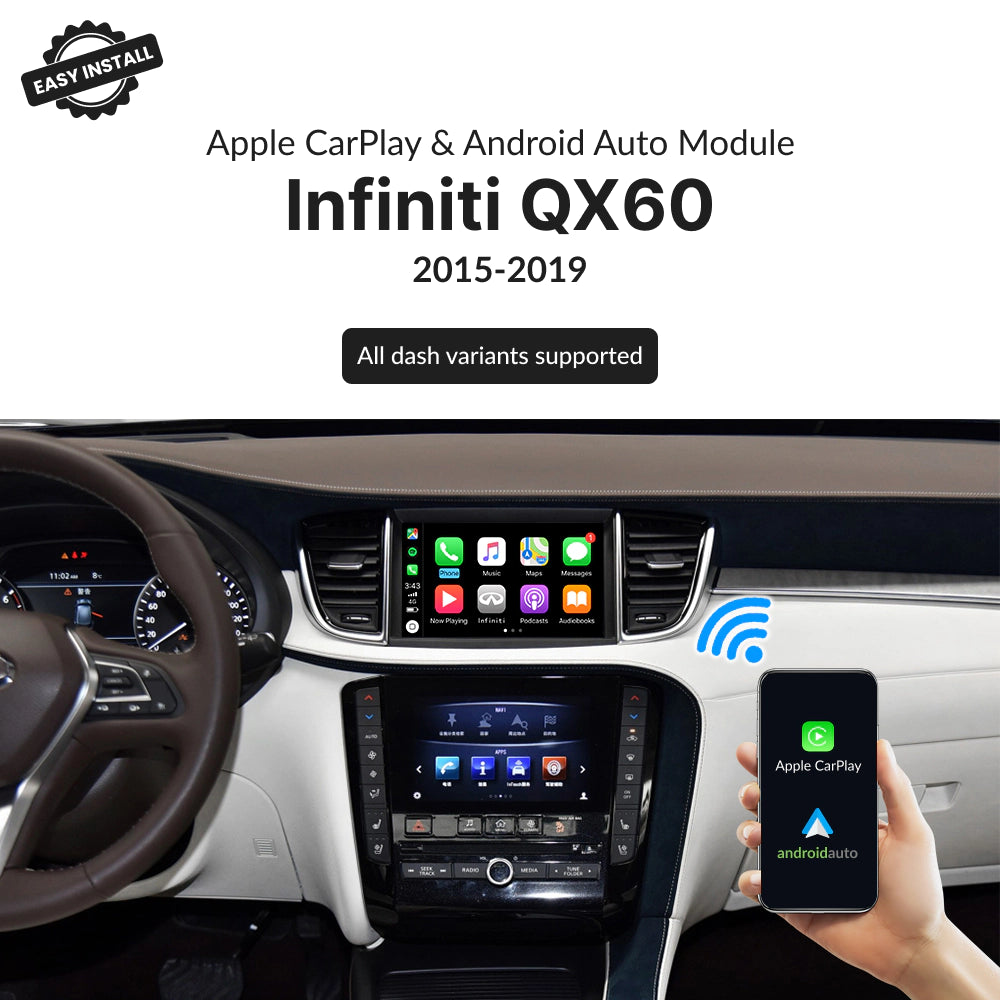 Infiniti QX60 2015-2019 — Wireless Apple CarPlay & Android Auto Module 2015