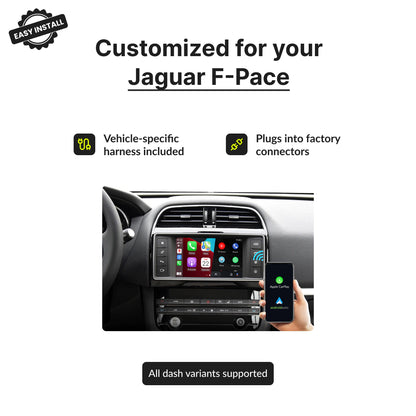 Jaguar F-Pace 2010-2018 — Wireless Apple CarPlay & Android Auto Module 2010