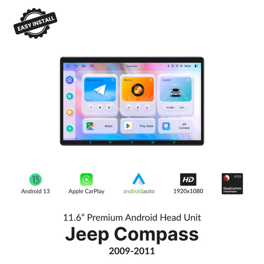 Jeep Compass 2009-2011 — Premium 11.6” Carplay & Android Auto Head Unit