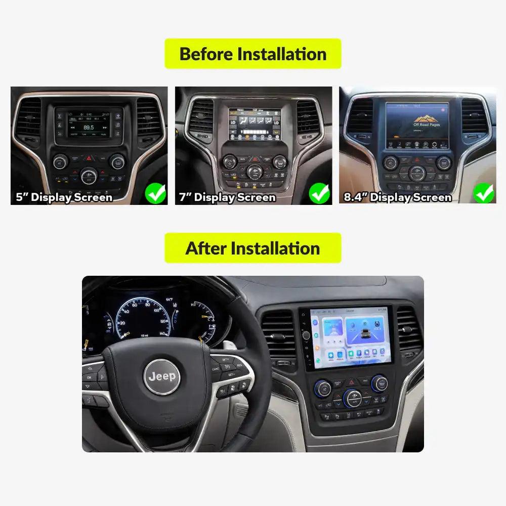 Jeep Grand Cherokee 2014-2019 — Premium 9” CarPlay & Android Auto Head Unit