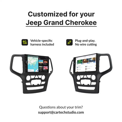 Jeep Grand Cherokee 2014-2019 — Premium 9” CarPlay & Android Auto Head Unit
