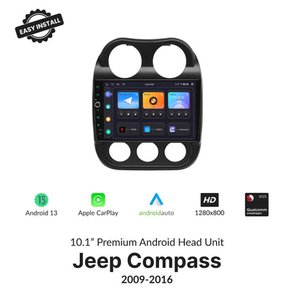 Jeep Compass 2009-2016 — Premium 10.1” CarPlay & Android Auto Head Unit 2009