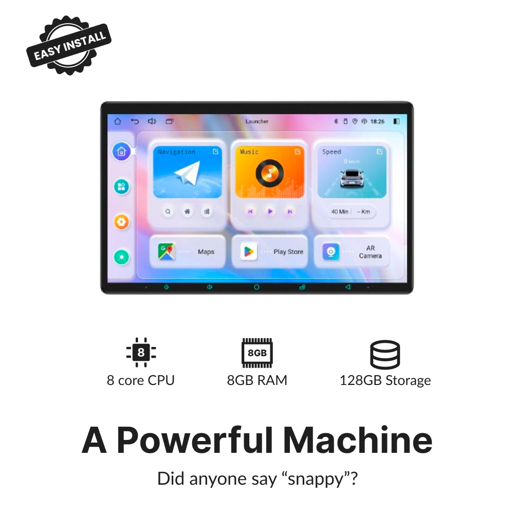 Jeep Grand Cherokee 2009-2011 — Premium 13.3” CarPlay & Android Auto Head Unit 2009