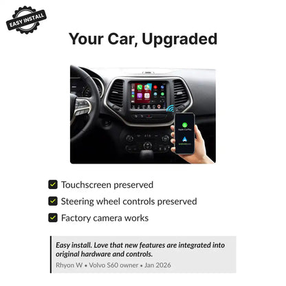 Jeep Compass with UConnect 8.4" — Wireless Apple CarPlay & Android Auto Module