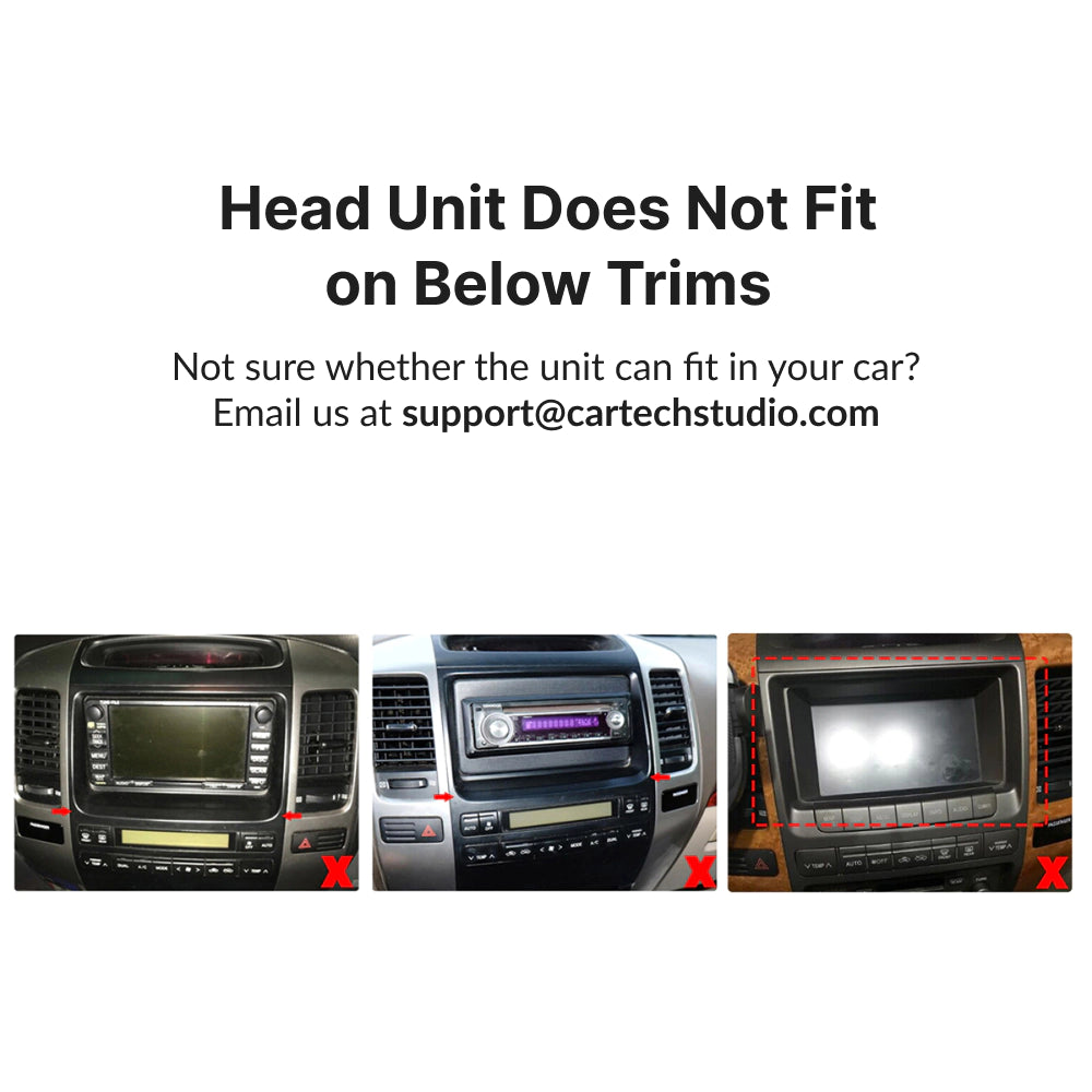 Lexus GX470 2004-2009 — Premium 9" CarPlay & Android Auto Head Unit 2004