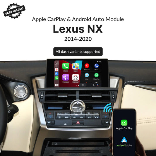Lexus NX 2014-2020 — Wireless Apple CarPlay & Android Auto Module 2016
