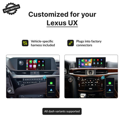 Lexus UX 2014-2020 — Wireless Apple CarPlay & Android Auto Module 2016