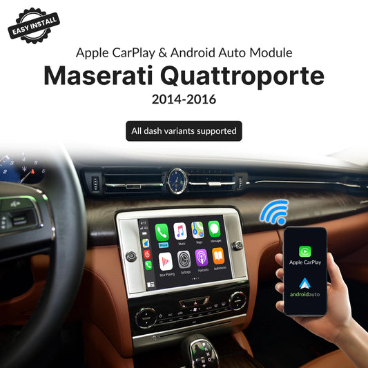 Maserati Quattroporte 2014-2016 — Wireless Apple CarPlay & Android Auto Module 2014