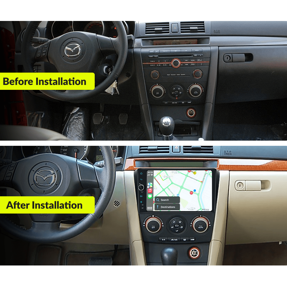 Mazda Series 3 2004-2008 — Premium 9” Carplay & Android Auto Head Unit - Car Tech Studio