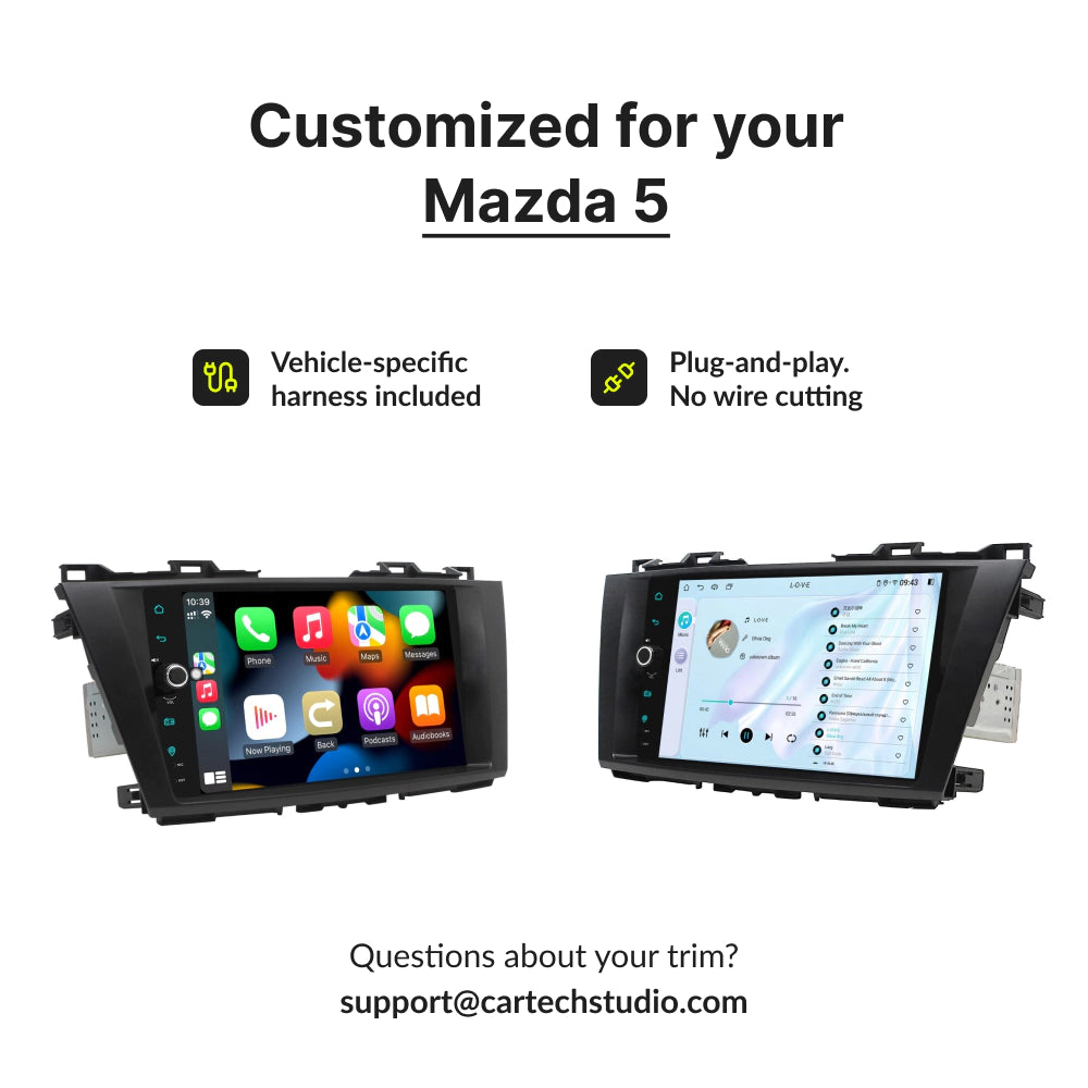 Mazda Series 5 2011-2015 | 9” Wireless CarPlay Android Head Unit