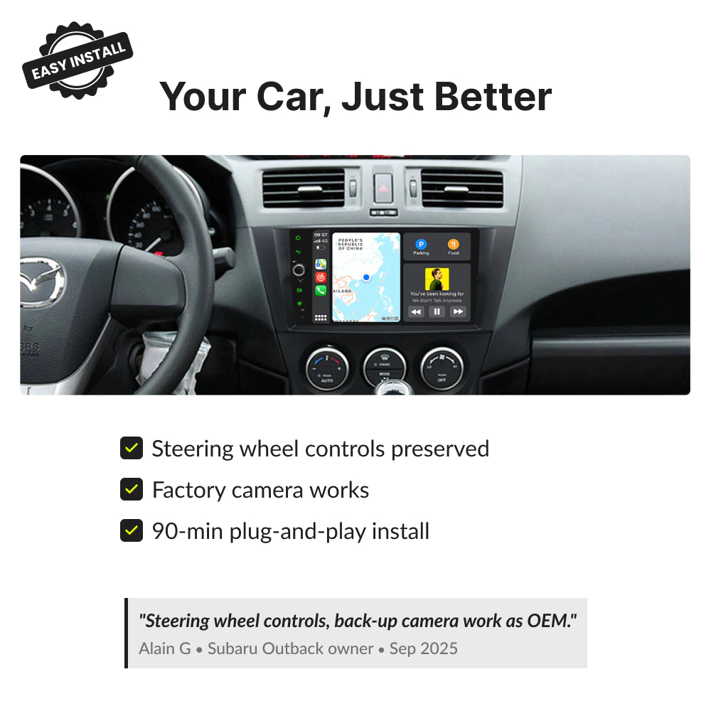 Mazda Series 5 2011-2015 — Premium 9” CarPlay & Android Auto Head Unit 2011