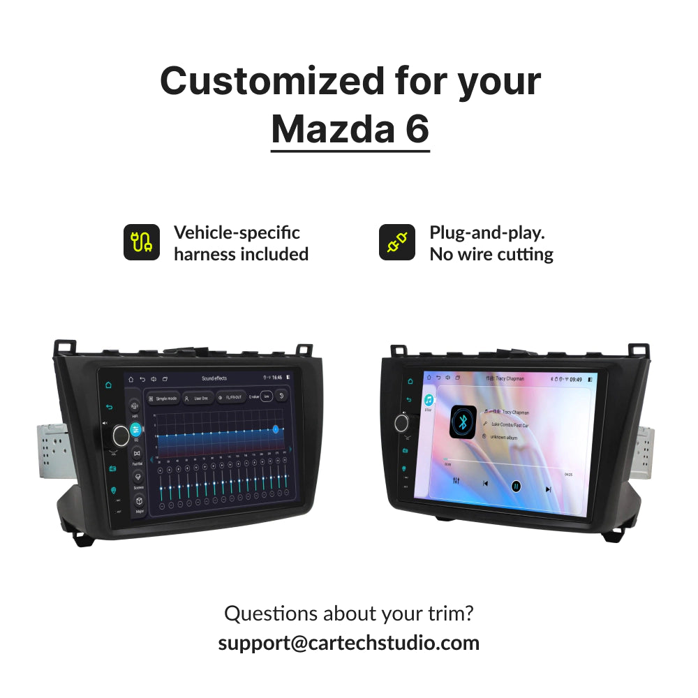 Mazda Series 6 2008-2013 | 9” Wireless CarPlay Android Head Unit