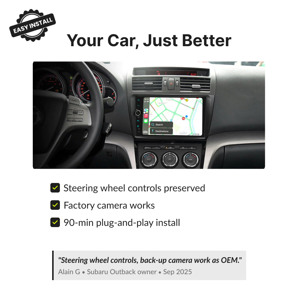 Mazda Series 6 2008-2013 | 9” Wireless CarPlay Android Head Unit