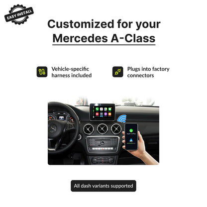 Mercedes A-Class 2012-2018 — Wireless Apple CarPlay & Android Auto Module 2012