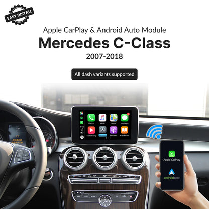Mercedes C-Class 2007-2018 — Wireless Apple CarPlay & Android Auto Module 2012