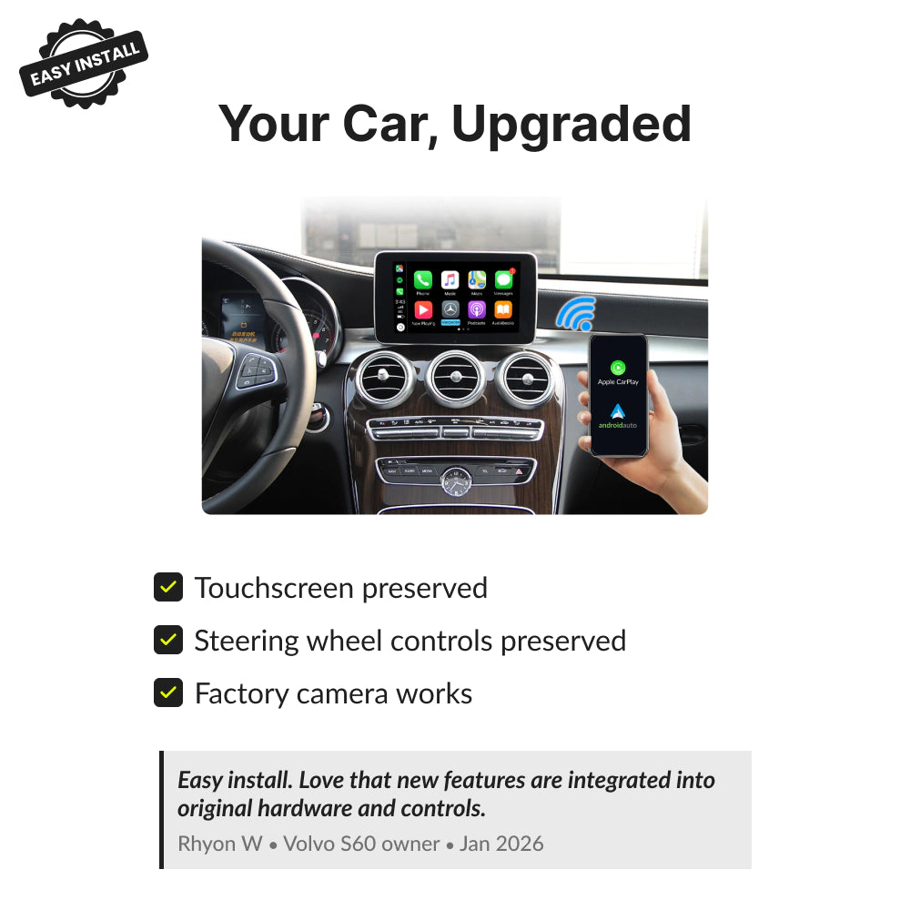 Mercedes C-Class 2007-2018 — Wireless Apple CarPlay & Android Auto Module 2012