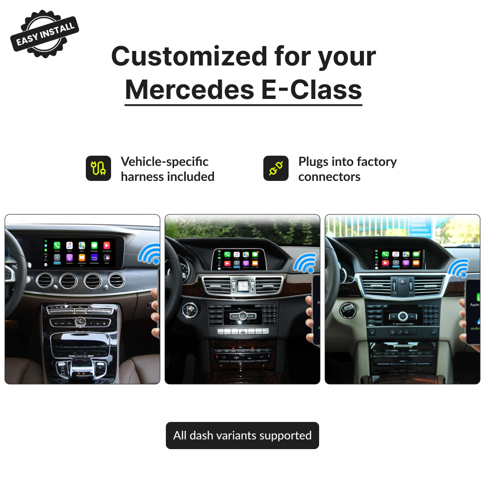 Mercedes E-Class 2007-2014 — Wireless Apple CarPlay & Android Auto Module 2007