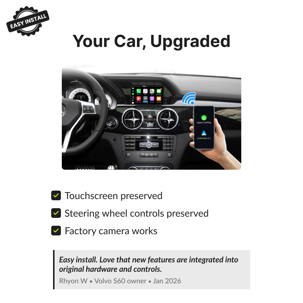 Mercedes GLK 2012-2018 — Wireless Apple CarPlay & Android Auto Module 2012