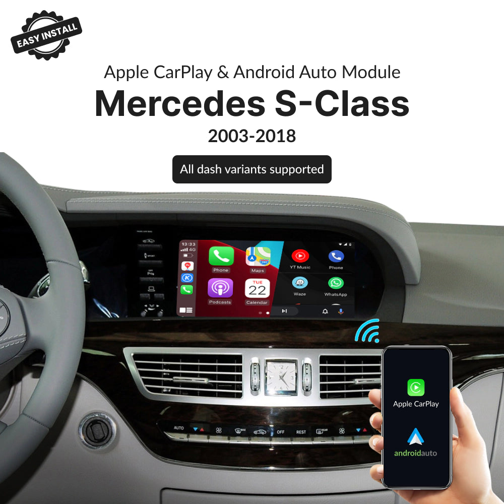 Mercedes S-Class 2003-2018 — Wireless Apple CarPlay & Android Auto Module 2007
