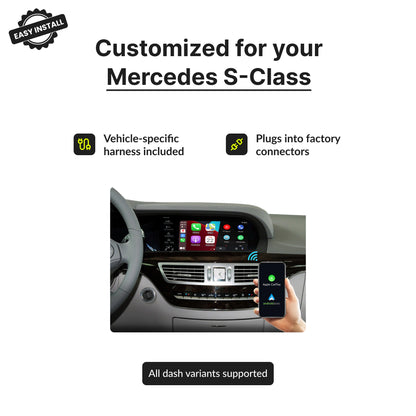 Mercedes S-Class 2003-2018 — Wireless Apple CarPlay & Android Auto Module 2007