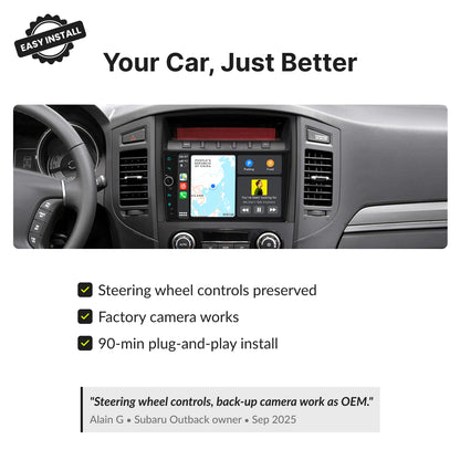 Mitsubishi Pajero 2006-2014 — Premium 9” CarPlay & Android Auto Head Unit 2006