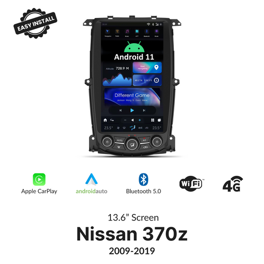 Nissan 370z 2009-2019 — 13.6" Tesla-Style Apple Carplay Screen - Car Tech Studio
