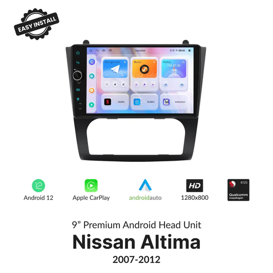Nissan Altima 2007-2012 — Premium 9” Carplay & Android Auto Head Unit - Car Tech Studio