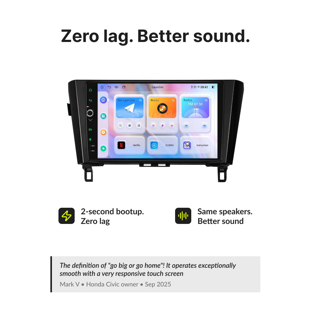 Nissan Rogue 2014-2023 — Premium 10.1” CarPlay & Android Auto Head Unit 2014