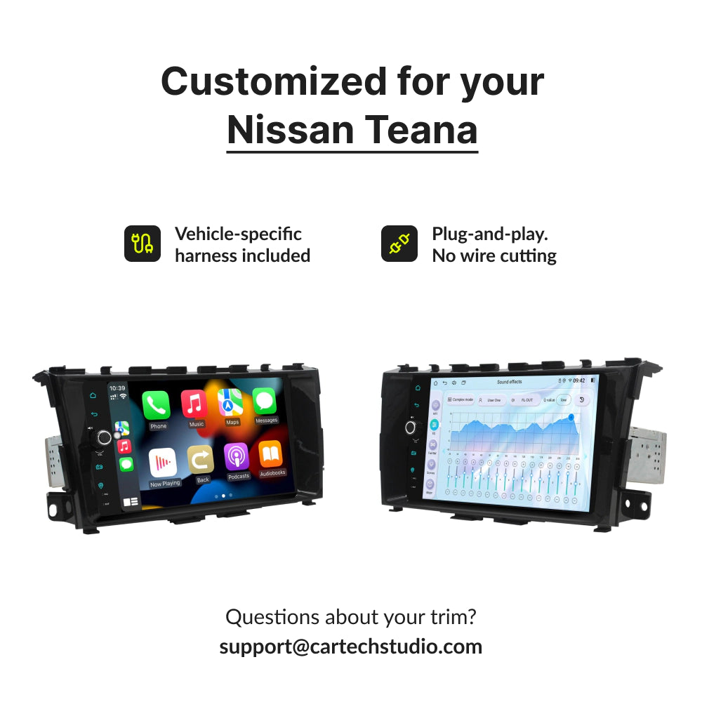 Nissan Teana 2013-2017 | 9” Wireless CarPlay Android Head Unit