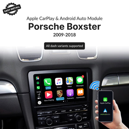 Porsche Boxster 2009-2018 — Wireless Apple CarPlay & Android Auto Module 2009