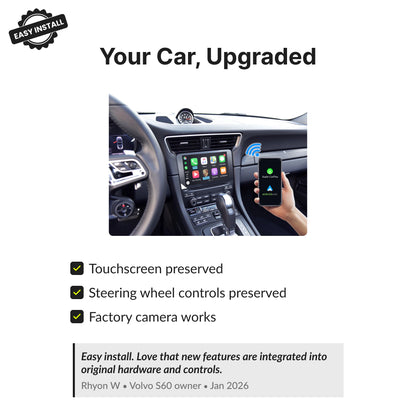 Porsche Cayman 2017-2018 — Wireless Apple CarPlay & Android Auto Module 2017