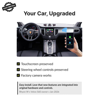 Porsche Macan 2009-2018 — Wireless Apple CarPlay & Android Auto Module 2009