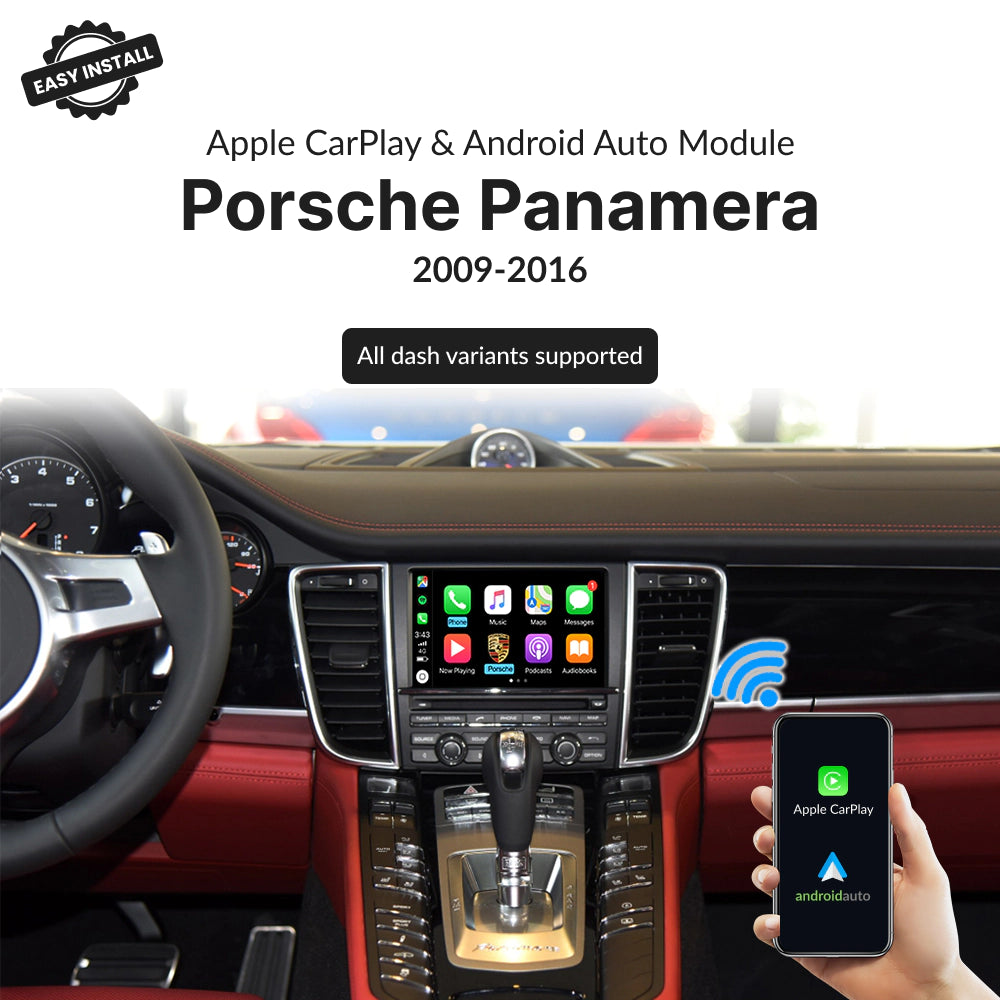 Porsche Panamera 2009-2016 — Wireless Apple CarPlay & Android Auto Module 2009