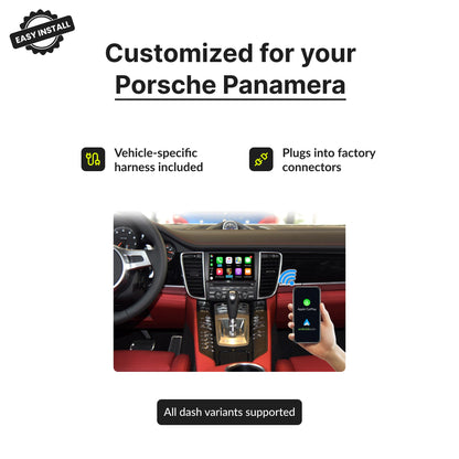 Porsche Panamera 2009-2016 — Wireless Apple CarPlay & Android Auto Module 2009