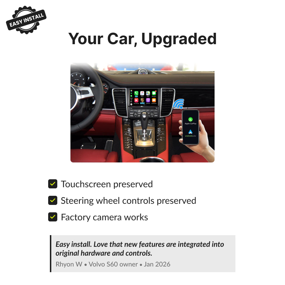 Porsche Panamera 2009-2016 — Wireless Apple CarPlay & Android Auto Module 2009