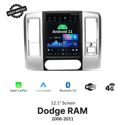 Dodge RAM 2008-2011 — 12.1" Tesla-Style Apple Carplay Screen - Car Tech Studio
