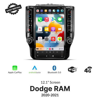 Dodge RAM 2020-2021 — 12.1" Tesla-Style Apple Carplay Screen - Car Tech Studio