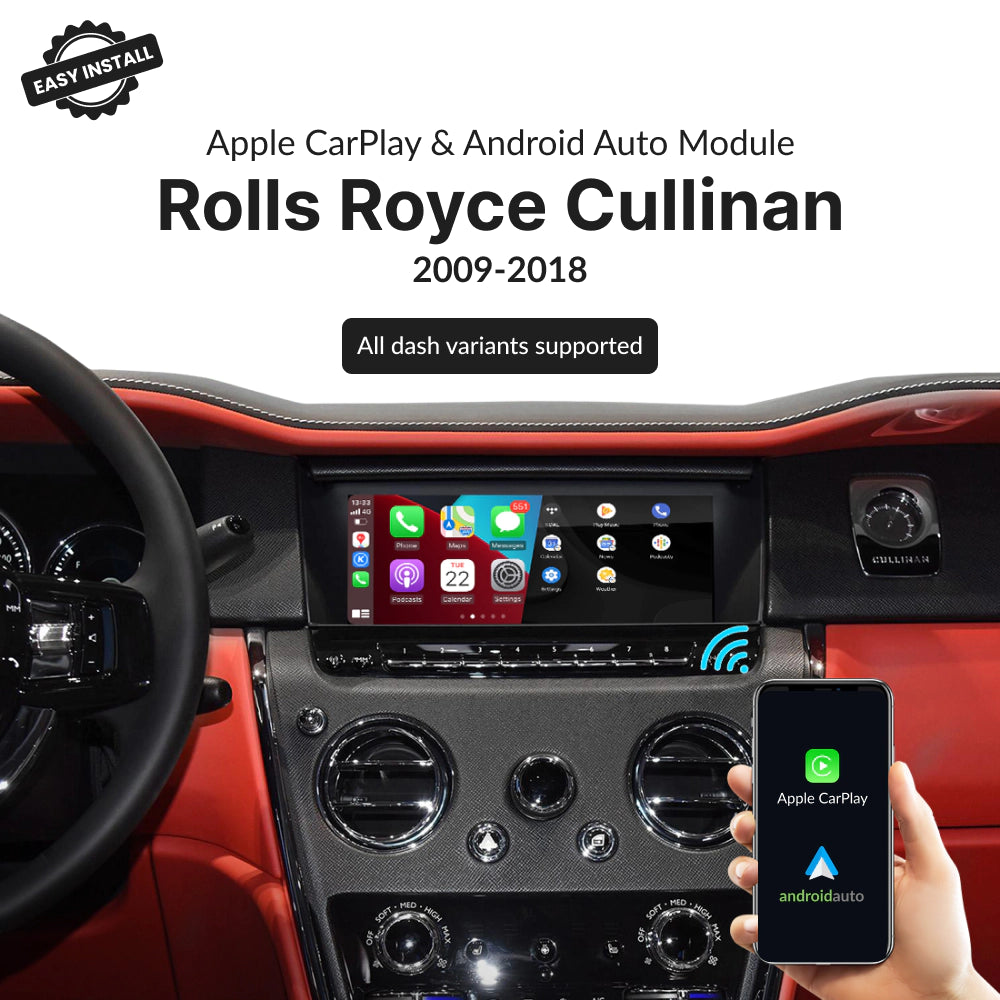 Rolls Royce Cullinan 2009-2018 — Wireless Apple CarPlay & Android Auto Module 2009