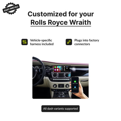 Rolls Royce Wraith 2009-2018 — Wireless Apple CarPlay & Android Auto Module 2012