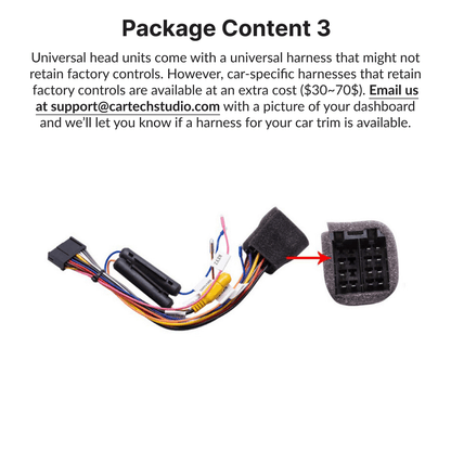 Premium Single Din 9” Universal CarPlay & Android Auto Head Unit with Volume Knob