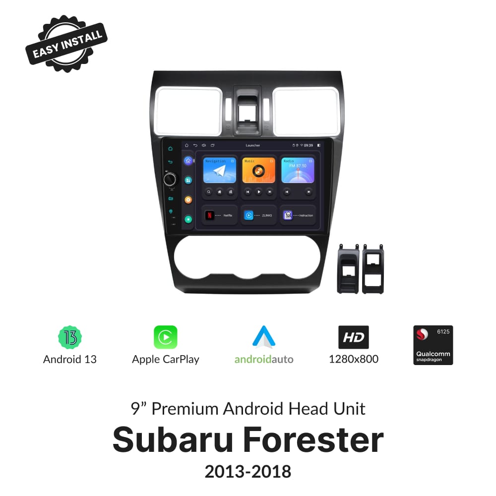 Subaru Forester 2013-2018 — Premium 9” Carplay & Android Auto Head Unit