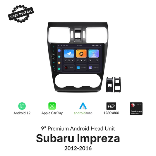 Subaru Impreza 2012-2016 — Premium 9” Carplay & Android Auto Head Unit - Car Tech Studio