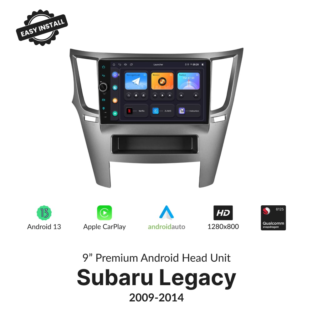 Subaru Legacy 2009-2014 — Premium 9” Carplay & Android Auto Head Unit