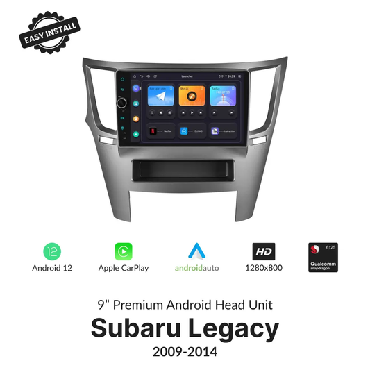 Subaru Legacy 2009-2014 — Premium 9” Carplay & Android Auto Head Unit - Car Tech Studio